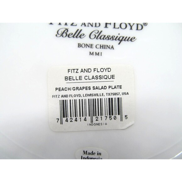 Fitz & Floyd Belle Classique Bone China  9-1/4" Salad Plates New set of 3 - Picture 8 of 16